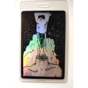 David Byrne Rei Momo Backstage Pass Laminated 1989 Original Talking Heads Laser